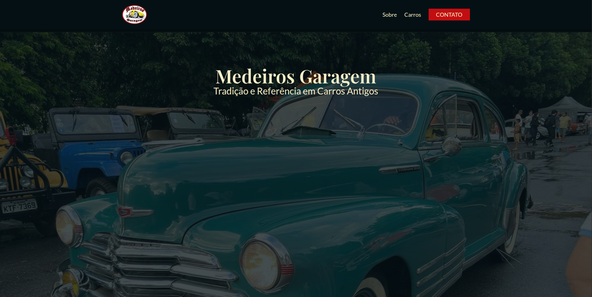 Screenshot of Medeiros Garagem website